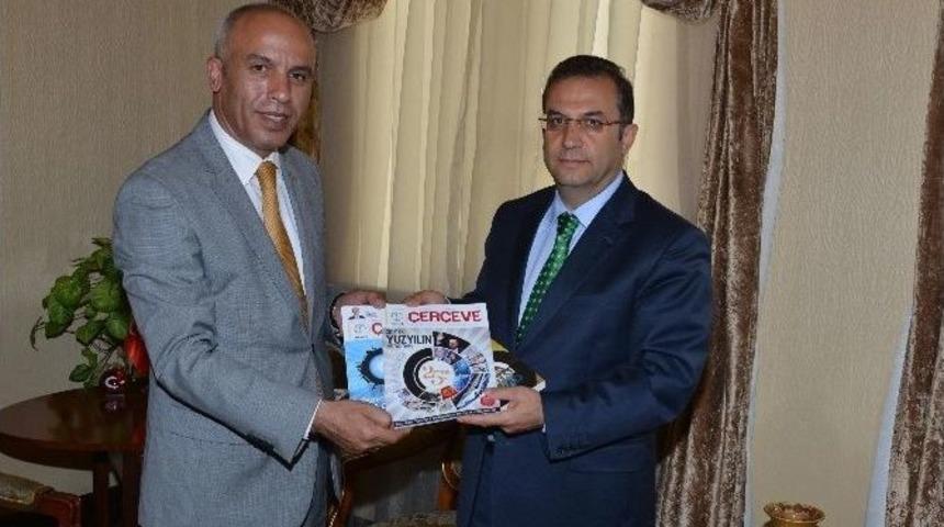 M&uuml;siad Antalya Şubesi Y&ouml;neticileri Vali T&uuml;rker&rsquo;i Ziyaret Etti