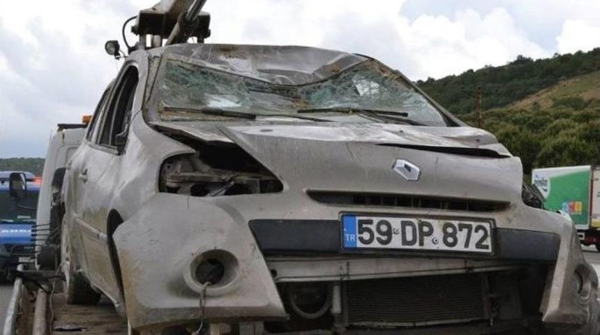 Tekirdağ&rsquo;da Otomobil Takla Attı: 1 &Ouml;l&uuml;