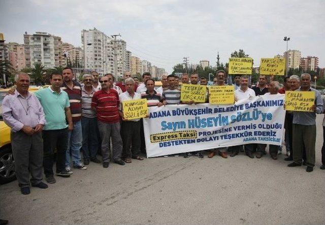 Taksicilerden Başkan Sözlü’ye Teşekkür