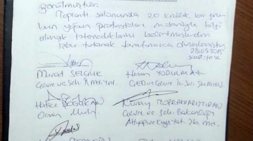 &Ccedil;anakkale Boğaz K&ouml;pr&uuml;s&uuml; Otoyol Projesine Protesto