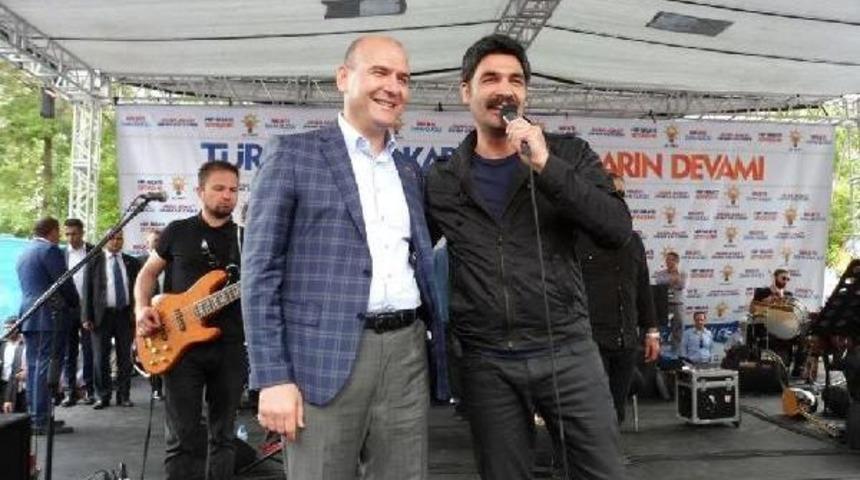 S&uuml;leyman Soylu'dan Uğur Işılak Konserli Miting