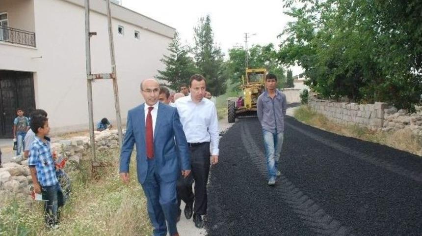Vali Demirtaş, Asfaltlama &Ccedil;alışmalarını Yerinde G&ouml;rd&uuml;
