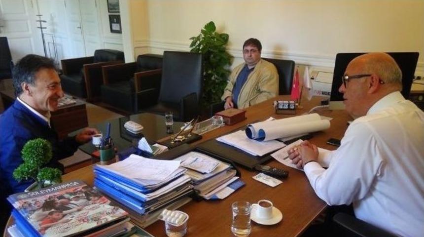 &rsquo;uğurb&ouml;ceği&rsquo; Yal&ccedil;ın &Ouml;zden, S&uuml;leymanpaşa Belediye Başkanı Eşkinat&rsquo;ı Ziyaret Etti