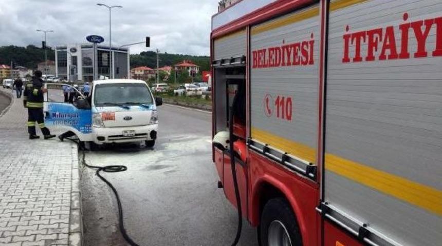 T&uuml;p Kamyoneti Alev Aldı, Faciadan D&ouml;n&uuml;ld&uuml;