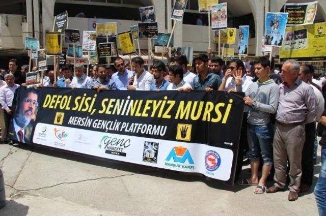 Mersin de Mursi ye Destek Eylemi 1