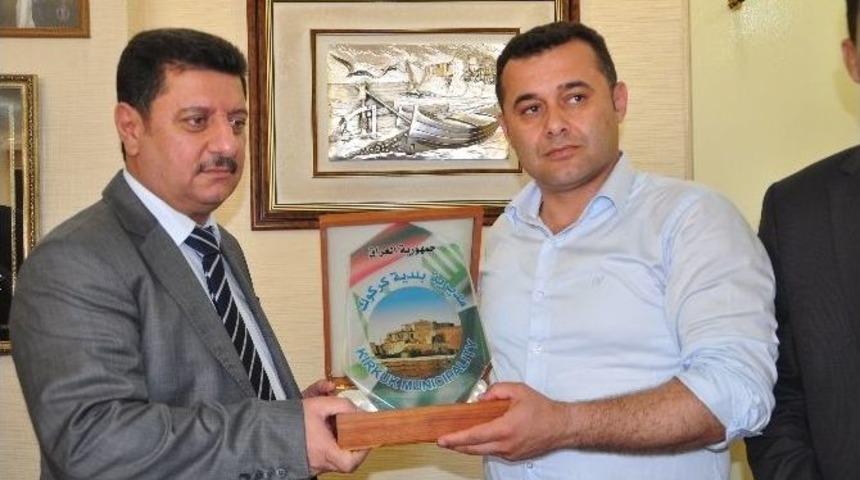 Başkan Y&uuml;cel, Kerk&uuml;k Belediye Başkanını Ağırladı