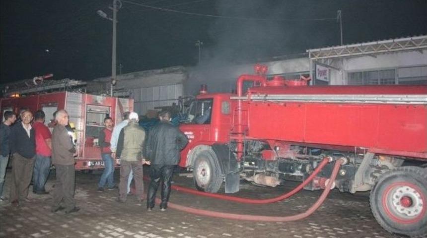 Amasra Sanayi Sitesinde Yangın