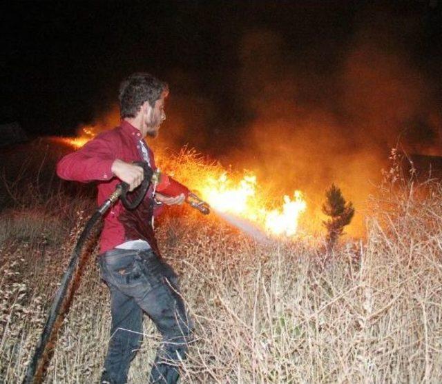 Atış Poligonu Yakınındaki Yangına Toma'larla Müdahale