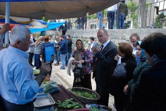 Milletvekili Adayları Konuralp’te Sıkmadık El Bırakmadı