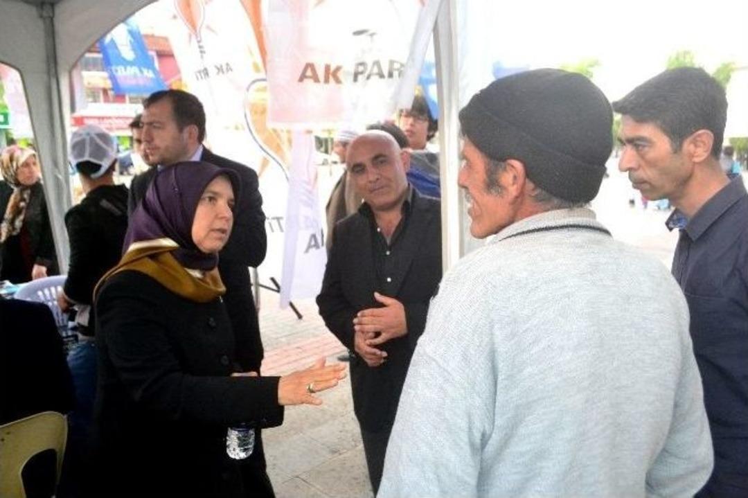 Erdoğan Ve Kanık Mobil Skm&rsquo;de Vatandaşla Buluştu