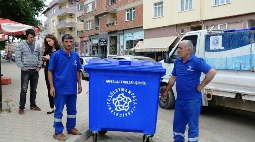 S&uuml;leymanpaşa Belediyesi&rsquo;nden 100 Yeni Geri D&ouml;n&uuml;ş&uuml;m Konteynırı