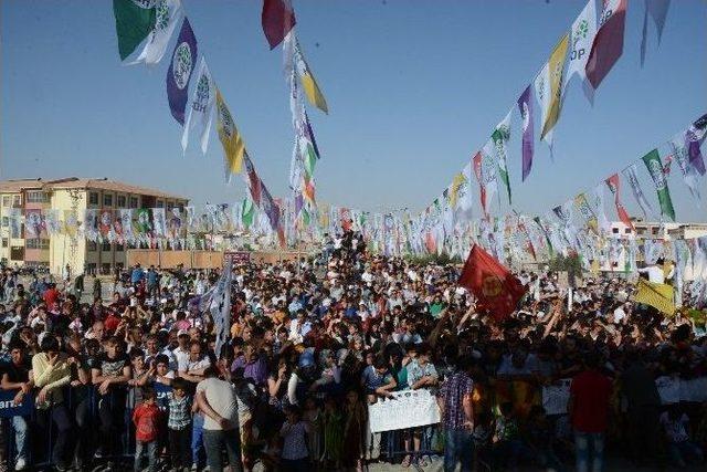 Hdp’li Adaylardan Nusaybin’de Mitingi