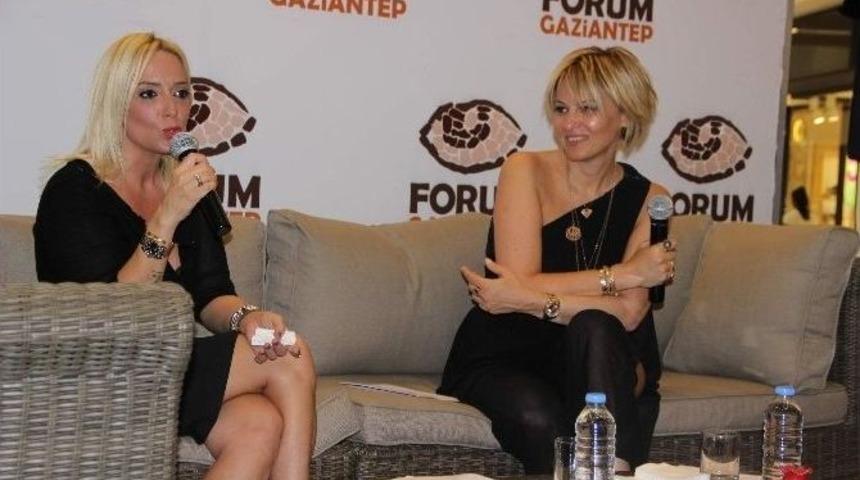 Ayşe Arman Ve Saba T&uuml;mer Yaşam Sırlarını Forum Gaziantep&rsquo;te Anlattı