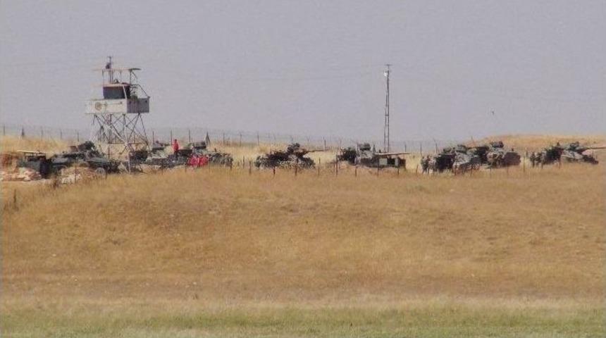 Nusaybin Sınırda Askeri Tatbikat Yapıldı