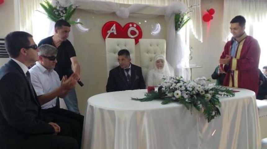 Ordu'da G&ouml;rme Engellilerin Evlilik Sevinci