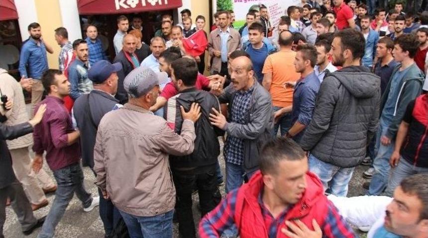 Samsun&rsquo;da Hdp Mitinginde Olay &Ccedil;ıktı