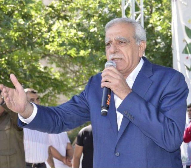 Hdp Mitinginde Öcalan Posteri Açıldı, Türk Bayrağı Sallandı