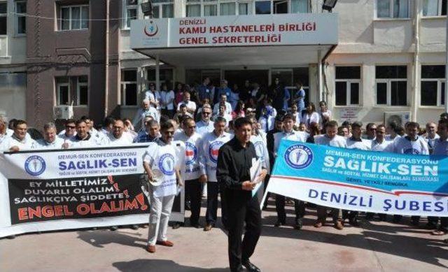 Samsun'daki Doktor Cinayeti Denizli'de Protesto Edildi