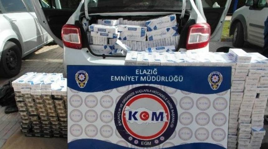 Elazığ&rsquo;da 25 Ton Ka&ccedil;ak Şeker İle 6 Bin 500 Paket Sigara Ele Ge&ccedil;irildi