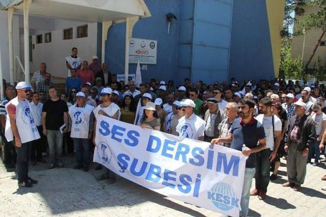 Ses Dersim Şubesi, Doktorun &Ouml;ld&uuml;r&uuml;lmesini Protesto Etti 1