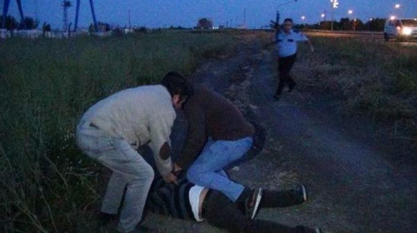 Mazot Hırsızları Kovalamacada Yakalandı