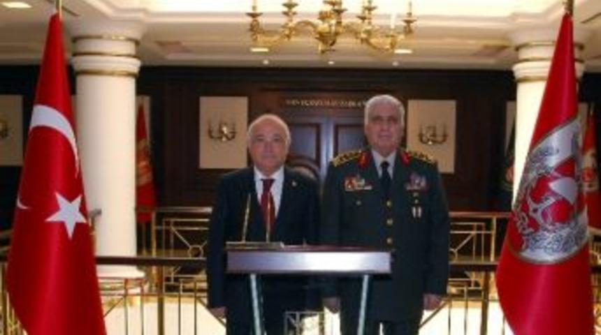Tbmm Başkanı &Ccedil;i&ccedil;ek, Genelkurmay Başkanı Orgeneral &Ouml;zel&rsquo;e Veda Ziyaretinde Bulundu