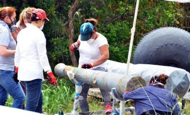 Bodrum Castle’S ‘Painted’ Ottoman Cannon Cleaned