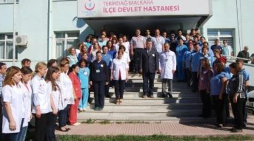 Malkara&rsquo;da Sağlık &Ccedil;alışanları İş Bıraktı