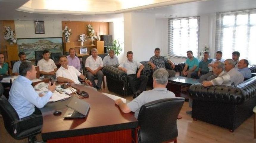 Muhtarlardan Belediye Başkanı Turgut&rsquo;a Ziyaret