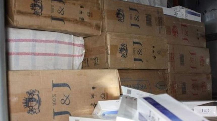 Gaziantep&rsquo;te 170 Bin Paket Ka&ccedil;ak Sigara Ele Ge&ccedil;irildi