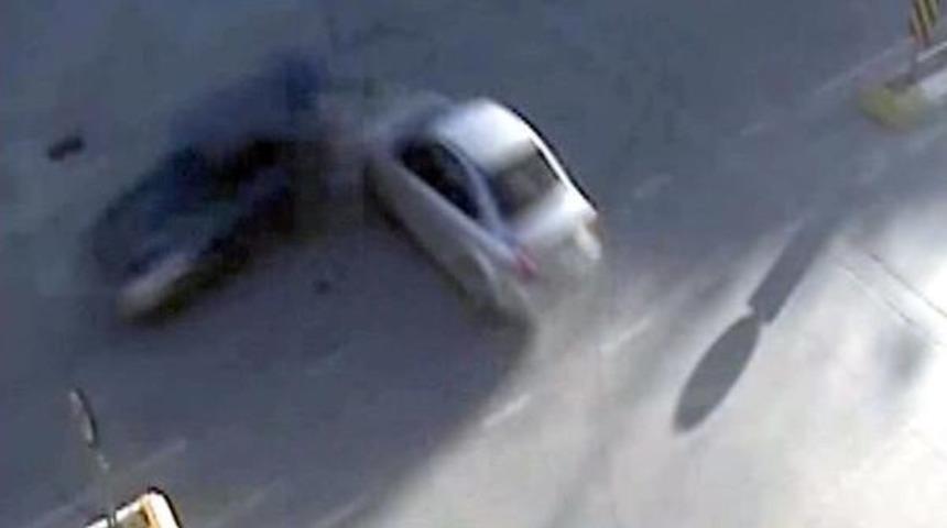 Erzincan'da Kazalar Mobese Kamerasında