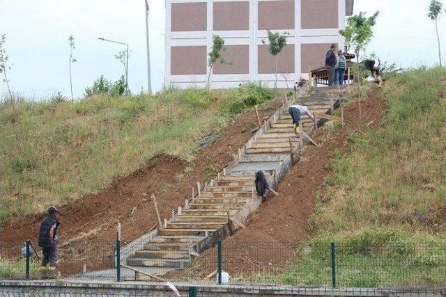 Sungurlu’da Sokak Merdivenleri Yenileniyor