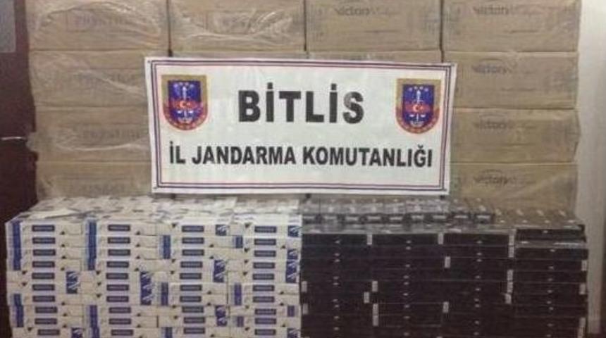 Bitlis&rsquo;te Ka&ccedil;ak Sigara Operasyonu