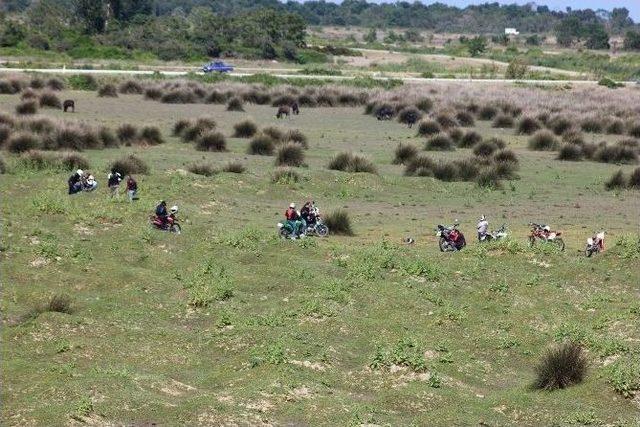 Kızılırmak Deltası&rsquo;nda &rsquo;motocross&rsquo; Yapılmasına Tepki 1
