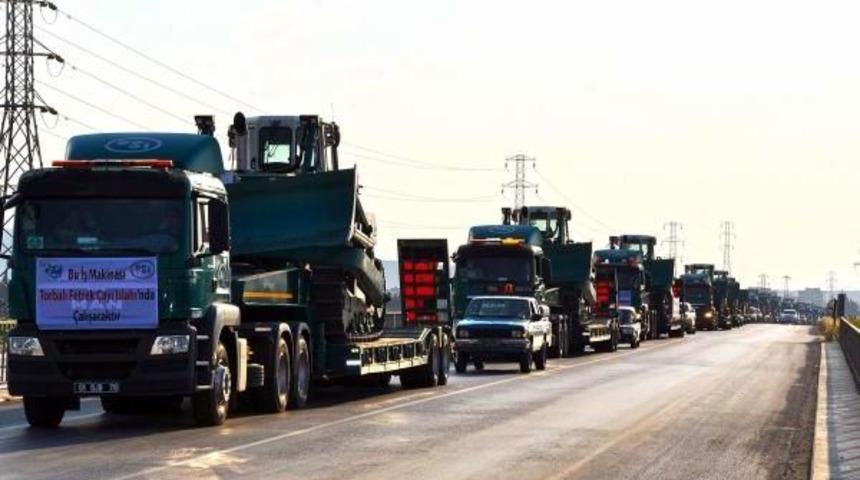 Fetrek Projesi I&ccedil;in 20 Dozerlik Konvoy