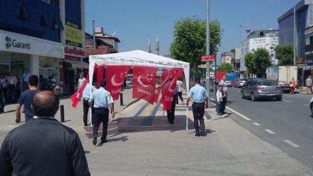 Zabıta, Sp nin Meydandaki Standını Taşıdı 1