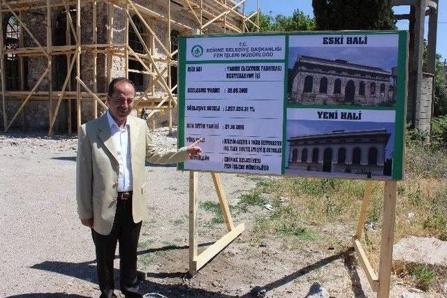 Edirne&rsquo;de Metruk Halde Bulunan Elektrik Fabrikası, Tiyatro Salonu Oluyor 1