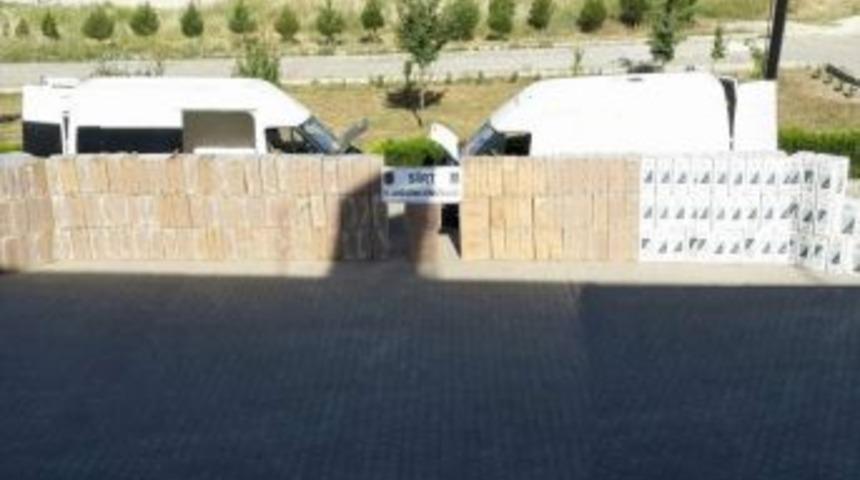 Siirt&rsquo;te G&uuml;mr&uuml;k Ka&ccedil;ağı 126 Bin 500 Paket Sigara Ele Ge&ccedil;irildi