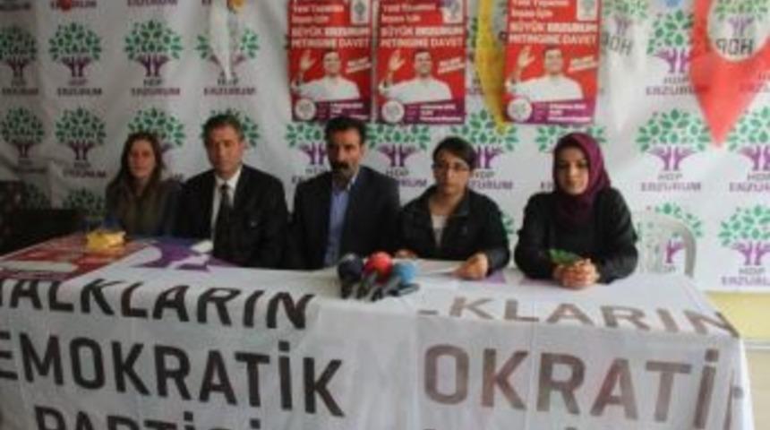 Hdp, Erzurum Mitingine Hazırlanıyor