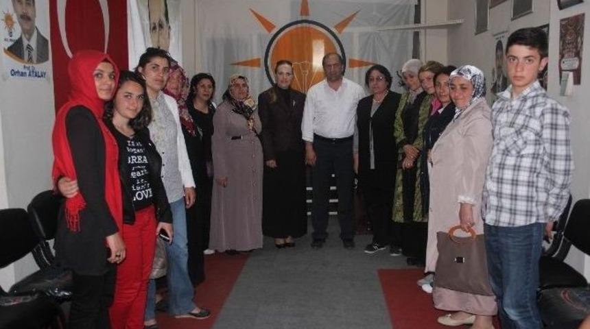Ak Parti Kadın Kolları Myk &Uuml;yesi &Ccedil;ıldır&rsquo;ı Ziyaret Etti