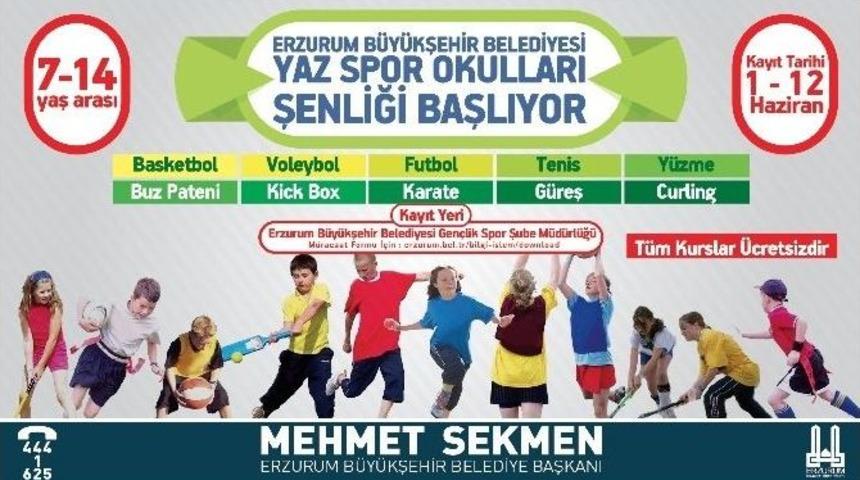 B&uuml;y&uuml;kşehir Belediyesi Yaz Spor Okulları Başlıyor