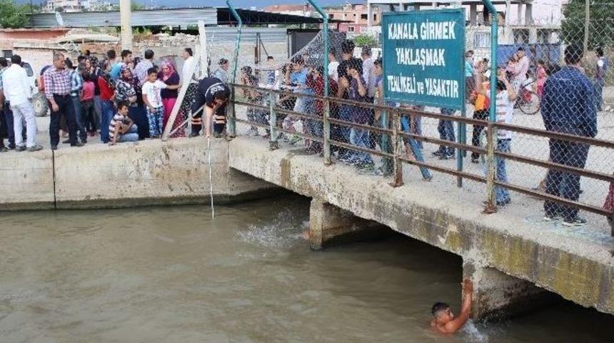 Serinlemek İ&ccedil;im Girdiği Sulama Kanalında Kayboldu