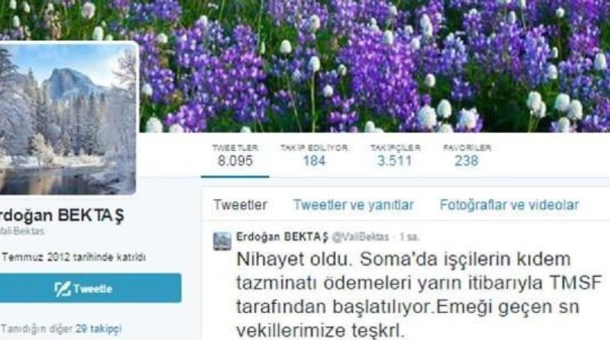 Vali Bektaş'tan Soma'daki Işsiz Kalan Madencileri Sevindiren A&ccedil;ıklama