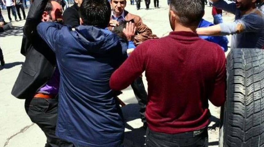 Erzurum'da Hdp Mitingi &Ouml;ncesi Olaylar &Ccedil;ıktı (3)