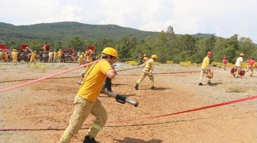 Ateş Savaş&ccedil;ıları Alevlere Kısa S&uuml;rede M&uuml;dahale İ&ccedil;in Yarıştı