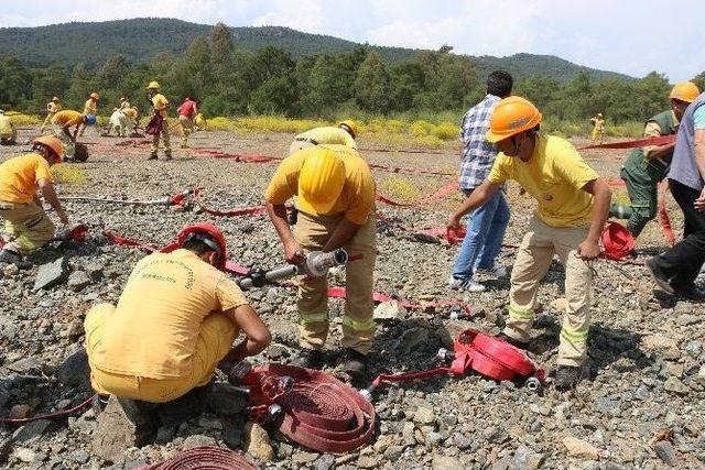 Ateş Savaşçıları Alevlere Kısa Sürede Müdahale İçin Yarıştı