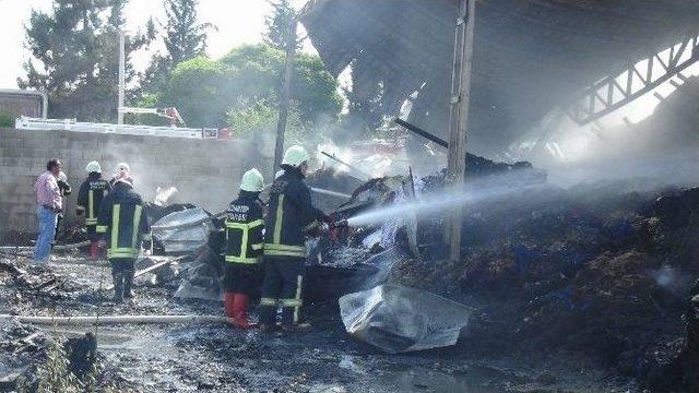 Gaziantep’te Organize Sanayide Çıkan Yangın Korkuttu