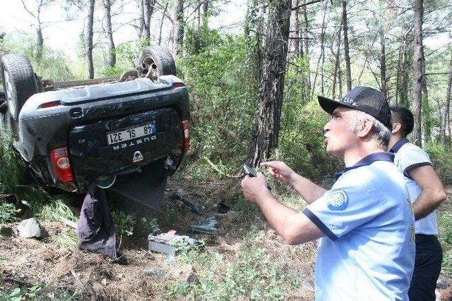 Marmaris’te Trafik Kazası, 2 Yaralı