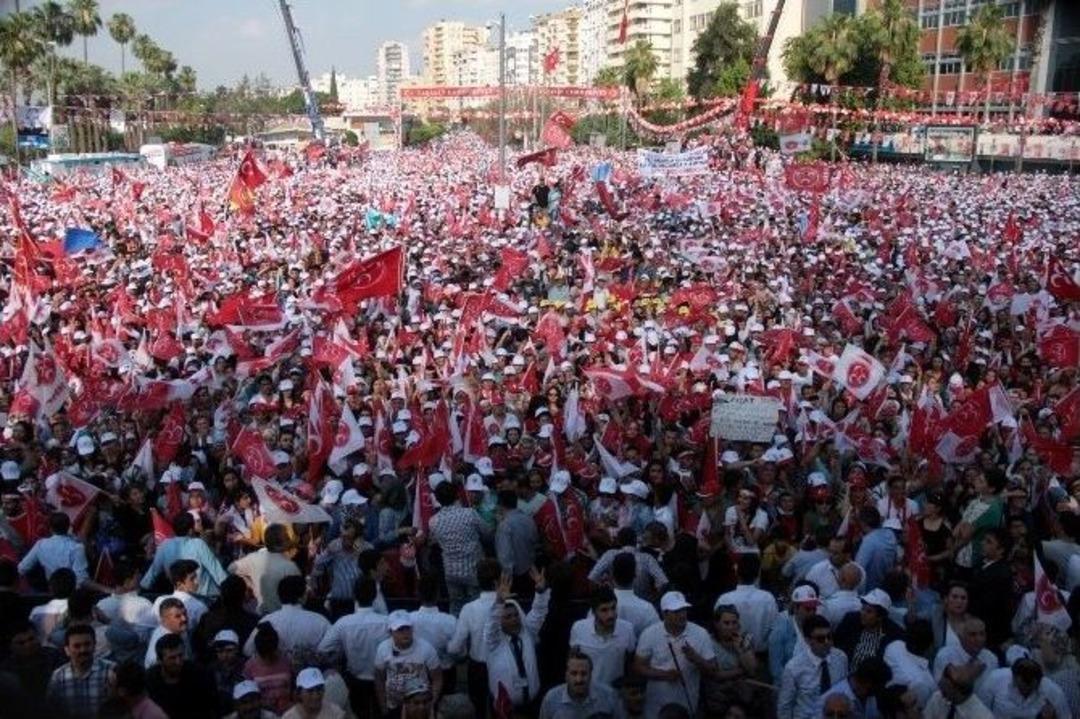 Bah&ccedil;eli, Son Mitingini Adana&rsquo;da Yaptı