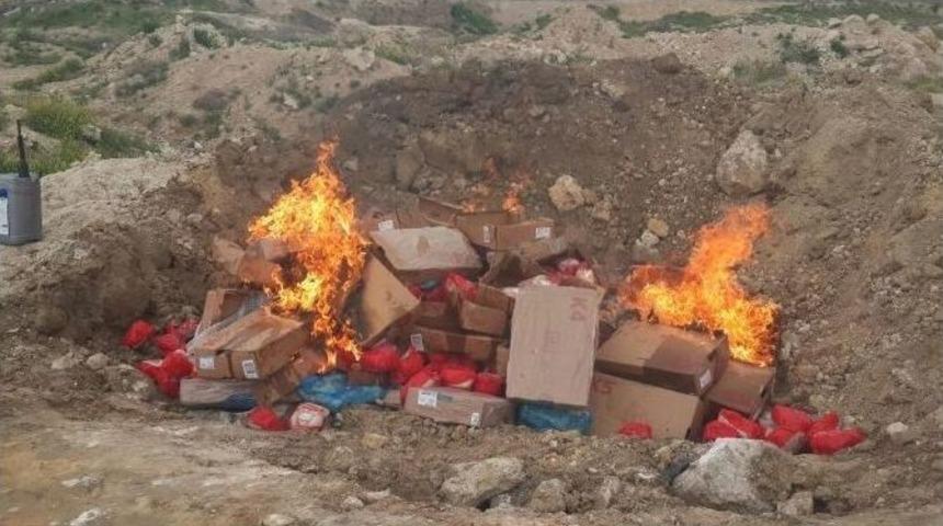 Zabıta Ekiplerinden Tavuk Eti İmhası